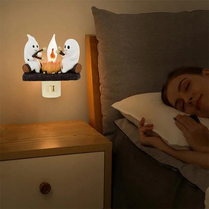 Cute Flickering ghost night light