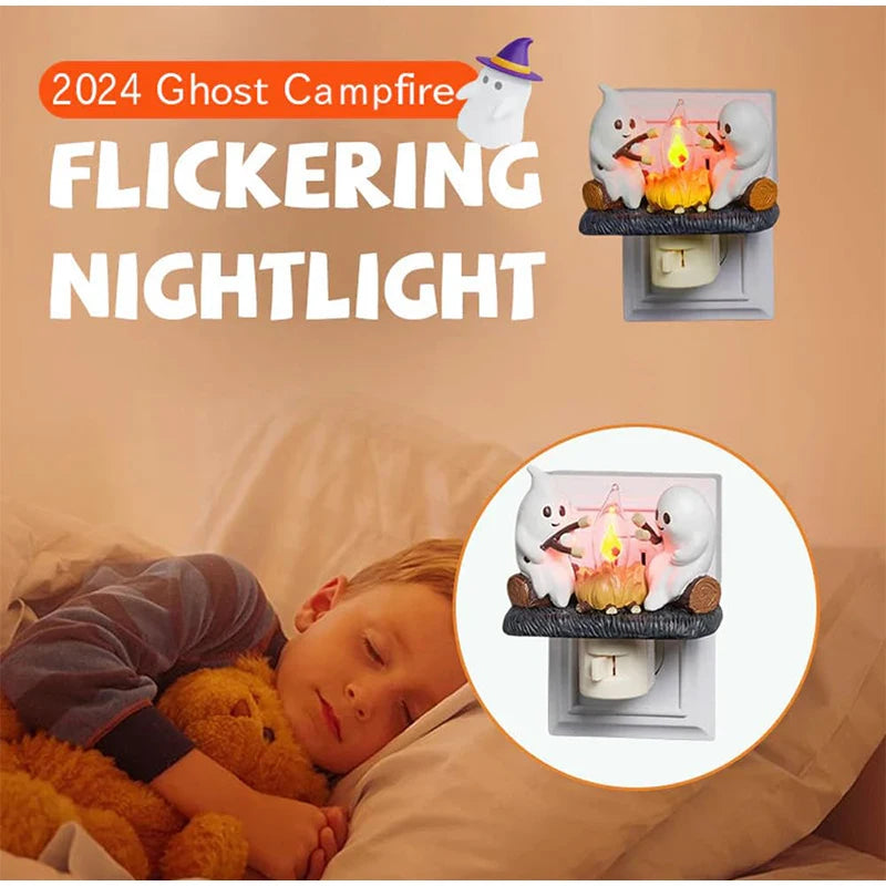 Cute Flickering ghost night light