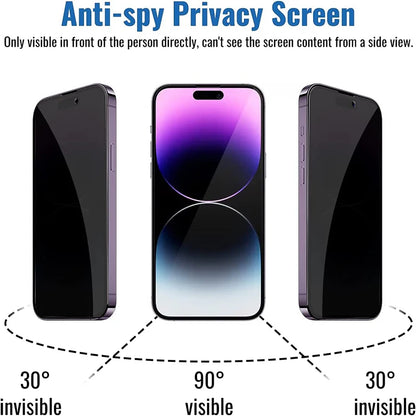 Black Privacy Screen Protector For iPhone's.